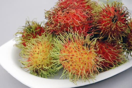 Rambutan in the market