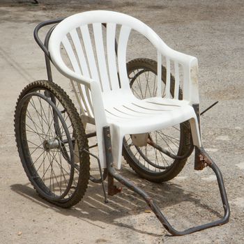 Creative invalid chair (for the poor) in Vietnam