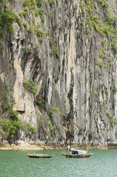 Fishing boat in the Ha Long Bay, Vietnam