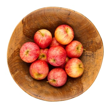 Background with fresh red apples, isolated on white