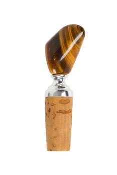 Special cork used for liquor or wine bottles, isolated