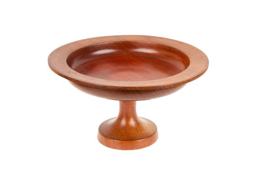 Old fruit bowl from Suriname, isolated on white
