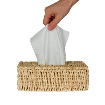 Tissue box isolated on a white background