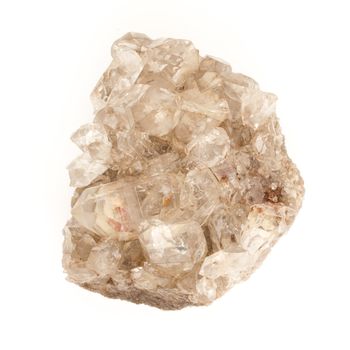 Amethyst cluster isolated on a white background