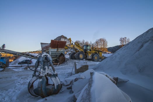 Bakke is a village in Halden and here is located "Brekke" quarry. The quarry is about a kilometer away from "Bakke" shipping harbor where all the gravel, crushed stone and sand are stored and will be shipped out.