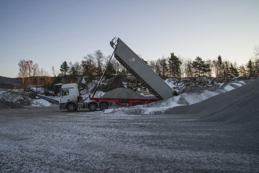 Bakke is a village in Halden and here is located "Brekke" quarry. The quarry is about a kilometer away from "Bakke" shipping harbor where all the gravel, crushed stone and sand are stored and will be shipped out.