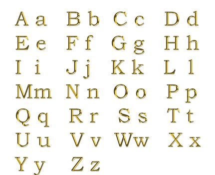 Golden alphabet