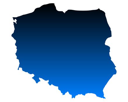 Map of Poland