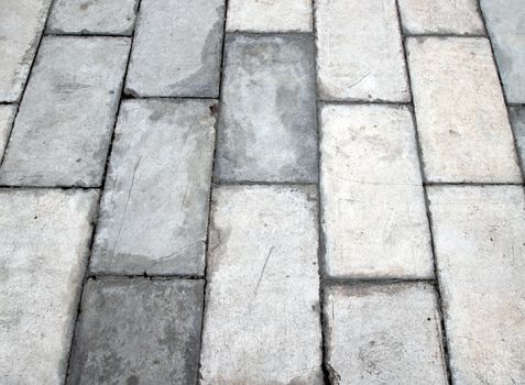 square brick tile walkway background