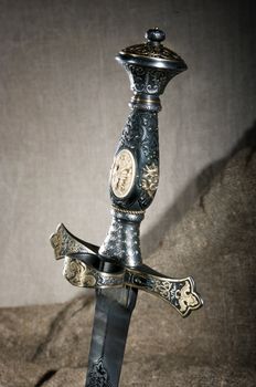 Medieval dagger. It was often used by pirates
