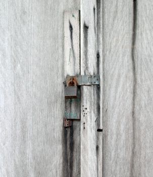 locked old wooden door