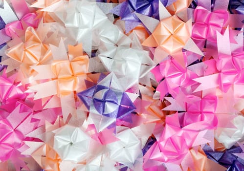 background color of gift ribbons and flowers