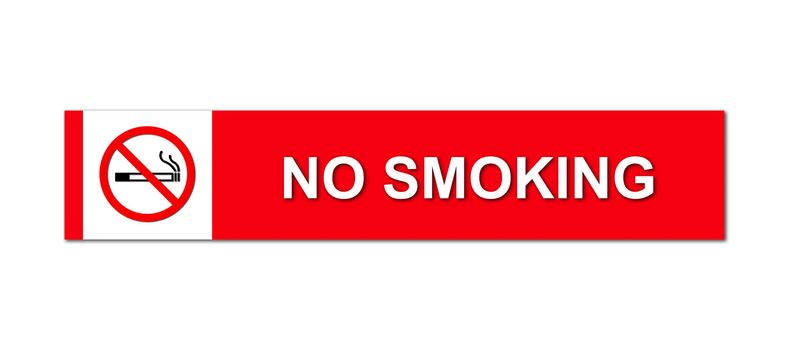 no smoking sign on white background