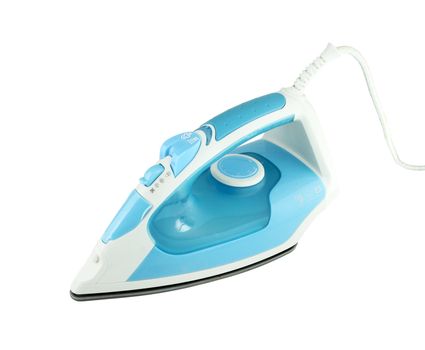 Steam iron isolated on white background