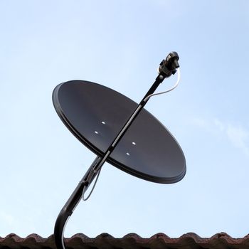 Satellite dish on the roof