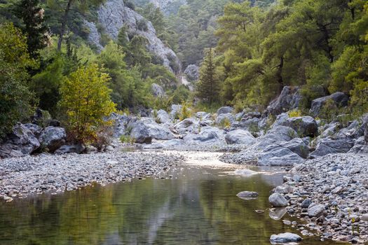 Beauty nature landscape of Gorge Goynuk Canyon Park at Turkey Antalya