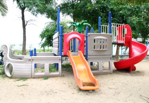 playgrounds with out children in park