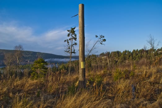 picture is shot in november 2012 at "Bakke" which is a rural village in halden municipality