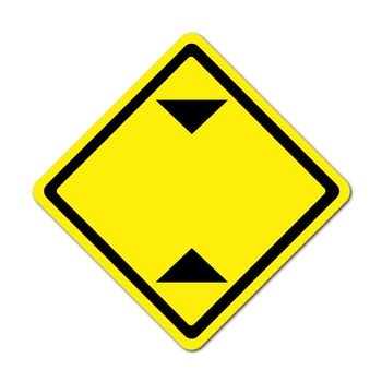 blank height limitation traffic sign for text