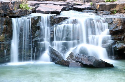 waterfall Tadtone in climate forest, Chaiyaphum Province in Northeast of Thailand