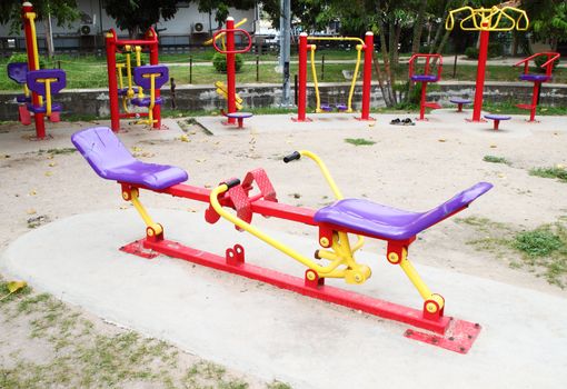 Playground for exercise  in the park