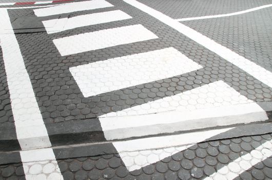 zebra crossing on the road