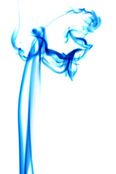 blue smoke abstract background close up