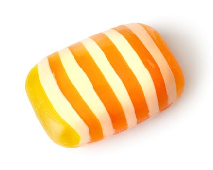 Striped soap isolated on a white background