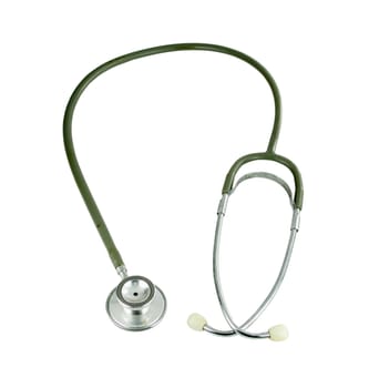 stethoscope on a white background