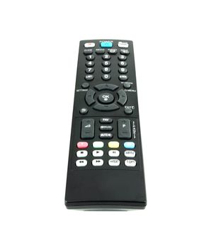 modern tv remote on white background
