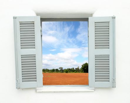 Greek Style windows  window with nature country view