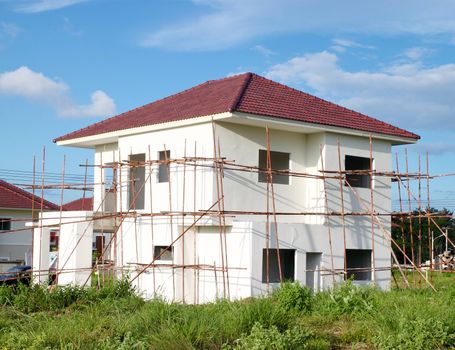 Construction of new home building