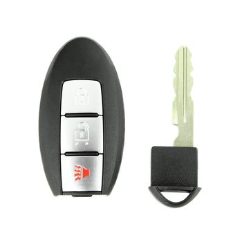 car key with remote control set on white background
