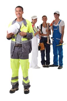 A team of construction worker.