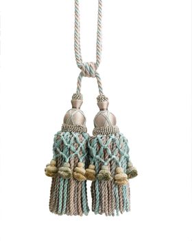 Nice design of tassel from smooth silk textile