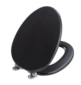 Toilet bowl cover the toilet kit accessories in dark brown color