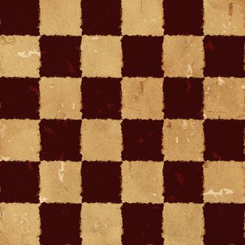 retro checked background with brown and beige squares