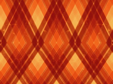retro diaper-pattern background with brown, beige and orange rhombs