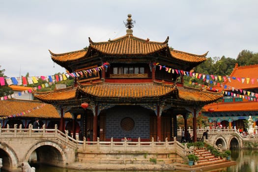 Yuantong temple, the biggest and most important Buddhist temple in Yunnan Province, China
