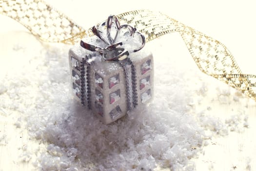 silver christmas gift