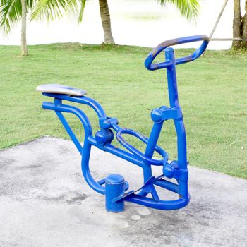 outdoor exercise machine in the park