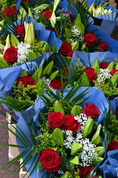 Flowers from the flower shop at the market