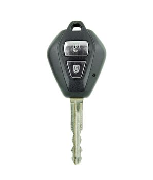 car remote key on white background