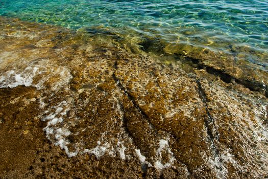 beautiful rocky beach in croatia