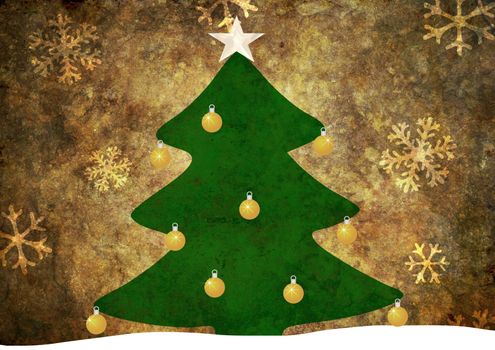 Illustration of a Christmas tree