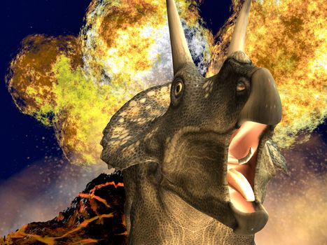 Dinosaur doomsday - diceratops
