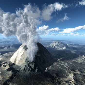 Volcanic eruption