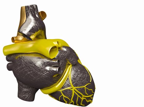 Model of artificial human heart