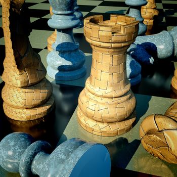 Chess battle - defeat