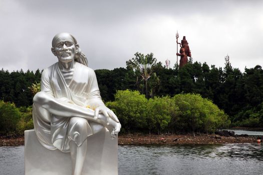 Shiva statue at Grand Bassin lake, Mauritius